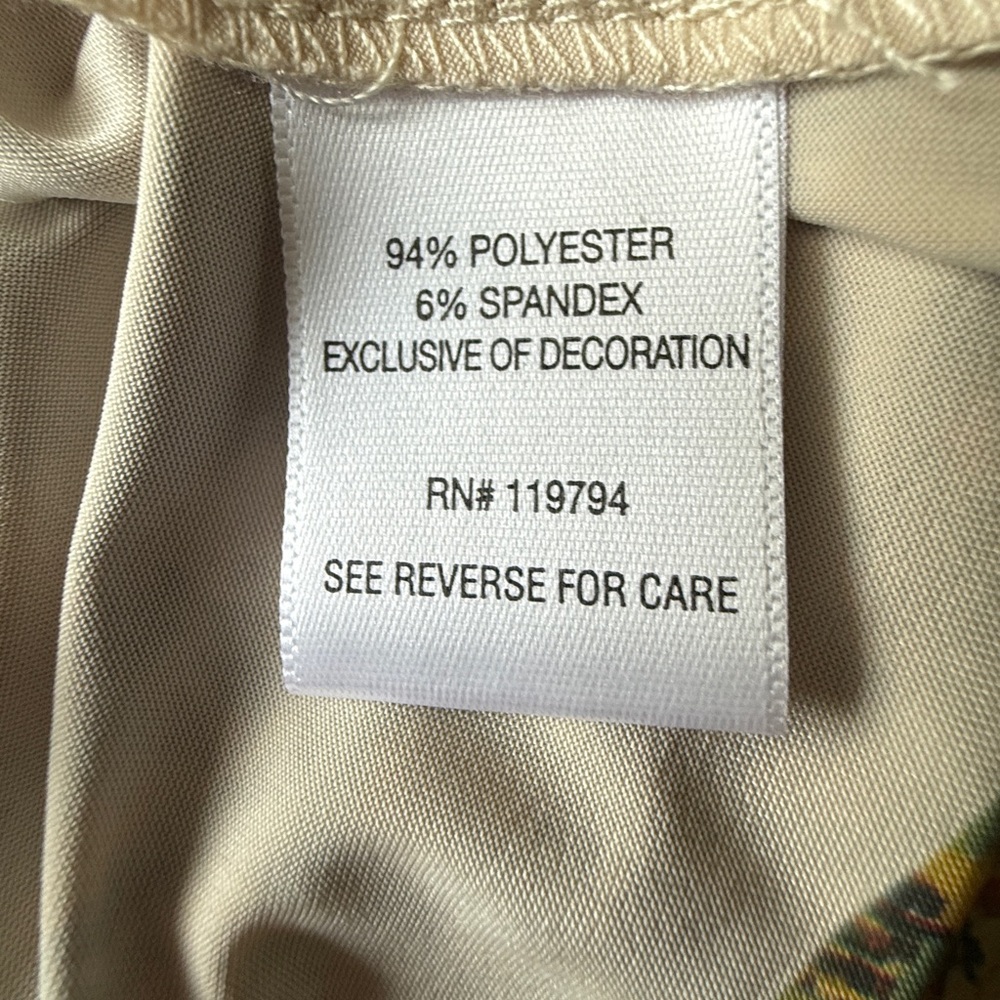 NWT Gold Pattern Dress - Picture 6 of 8